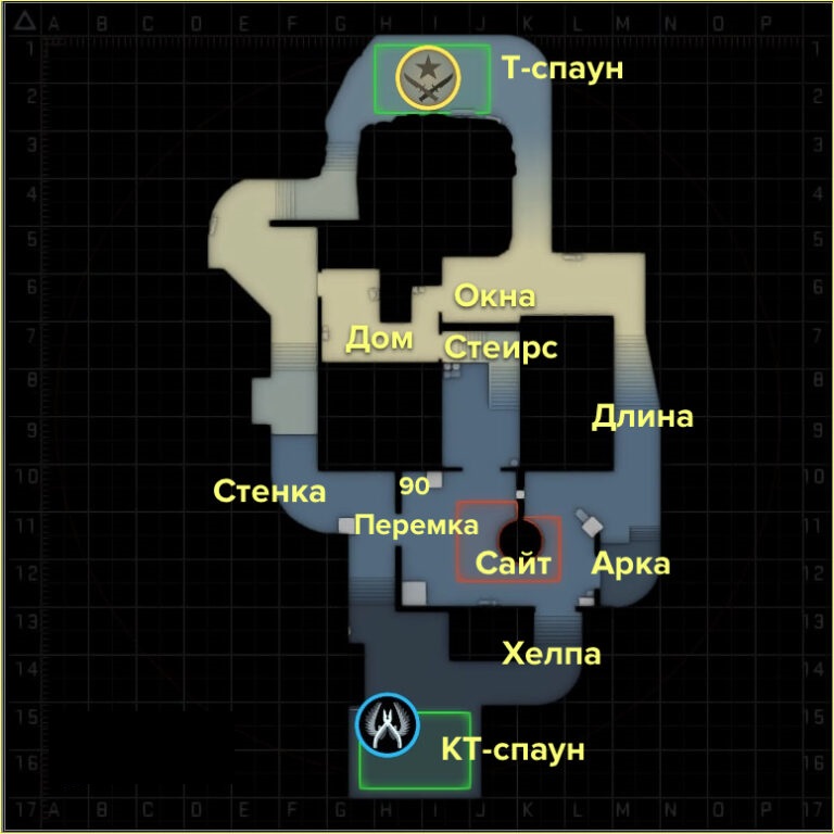 Карта Crete для режима напарников в CS 2. Вингман Крет.