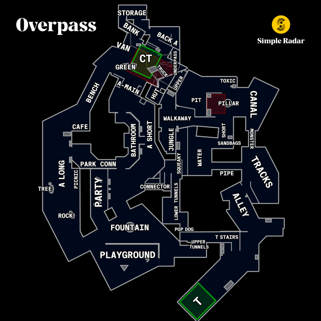 Mapa CS:GO de paso elevado